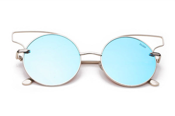 Óculos De Sol - THE FLAIR REVO | Óculos De Sol Redondo Com Inspiração Olho De Gato E Cortado A Laser