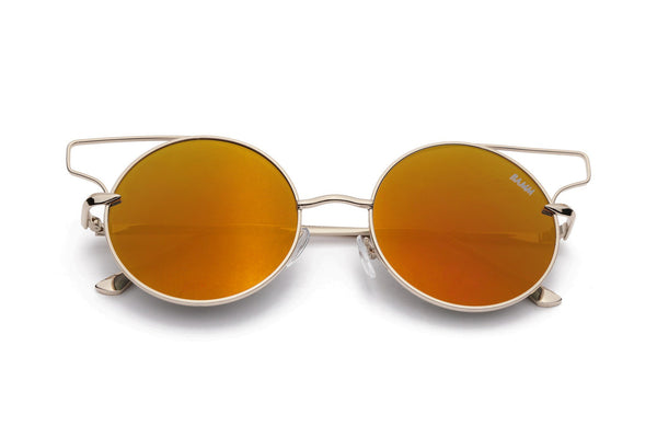 Óculos De Sol - THE FLAIR REVO | Óculos De Sol Redondo Com Inspiração Olho De Gato E Cortado A Laser