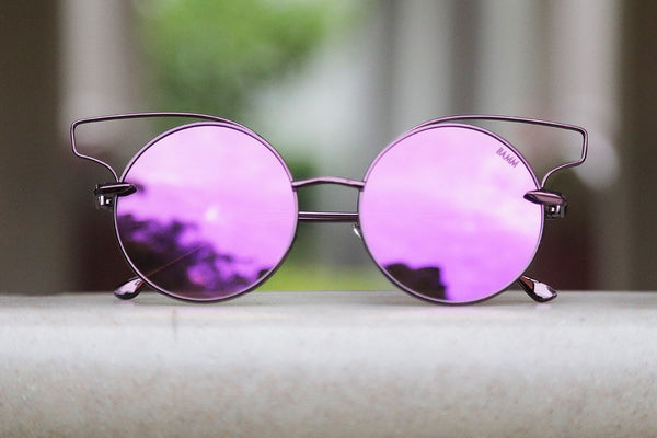 Óculos De Sol - THE FLAIR REVO | Óculos De Sol Redondo Com Inspiração Olho De Gato E Cortado A Laser