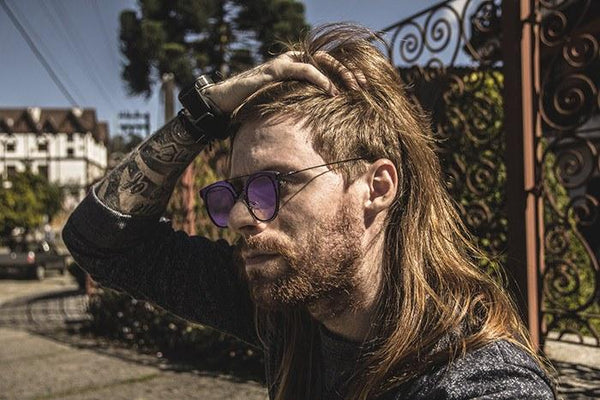 Óculos De Sol - THE SLIM REVO | Óculos De Sol Estilo Aviador Steampunk Retrô Com Top Bar