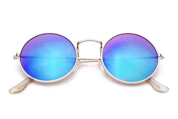 Óculos De Sol - THE SONIC 2 REVO | Óculos De Sol Espelhado Da Moda Vintage Pequeno Redondo