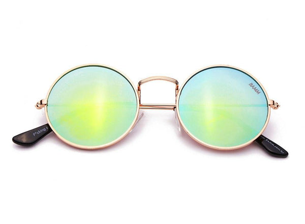 Óculos De Sol - THE SONIC 2 REVO | Óculos De Sol Espelhado Da Moda Vintage Pequeno Redondo