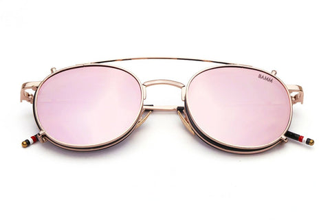 Óculos De Sol - THE CLIP 2 REVO | Óculos De Sol Espelhado Fashion Steampunk Com Lentes Clip-on