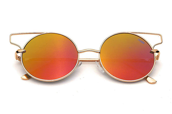 Óculos De Sol - THE FLAIR REVO | Óculos De Sol Redondo Com Inspiração Olho De Gato E Cortado A Laser