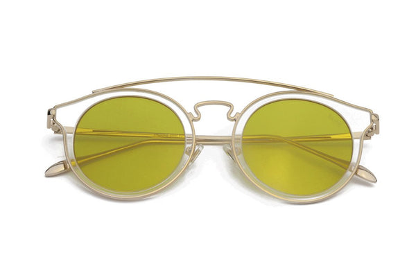 Óculos De Sol - THE JACKS 2 | Óculos De Sol Retrô Dapper Semi-Aviador Horned Rimmed Barra Superior