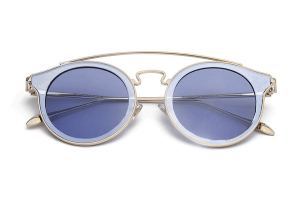 Óculos De Sol - THE JACKS 2 | Óculos De Sol Retrô Dapper Semi-Aviador Horned Rimmed Barra Superior