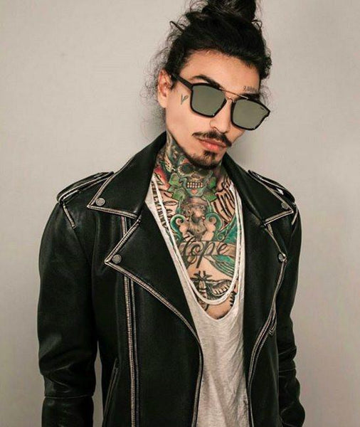 Óculos De Sol - THE SHARP REVO | Óculos De Sol Da Moda Espelhado Com Lentes Parcialmente Vazadas