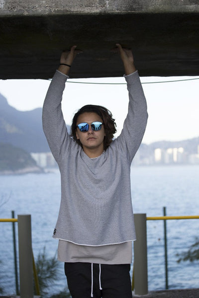 Óculos De Sol - THE SHARP REVO | Óculos De Sol Da Moda Espelhado Com Lentes Parcialmente Vazadas