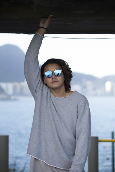 Óculos De Sol - THE SHARP REVO | Óculos De Sol Da Moda Espelhado Com Lentes Parcialmente Vazadas