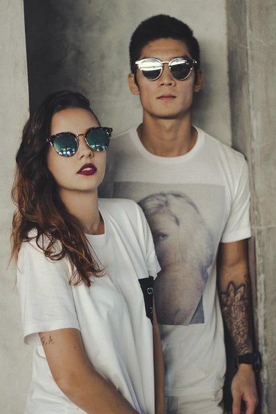 Óculos De Sol - THE SKAT REVO | Óculos De Sol Espelhado Olho De Gato Com Lentes Flat