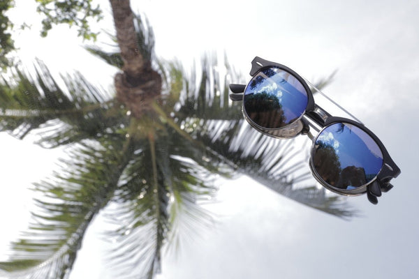 Óculos De Sol - THE SNAP REVO | Óculos De Sol Espelhado Dapper Semi-Aviador Com Top Bar