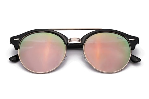 Óculos De Sol - THE SNAP REVO | Óculos De Sol Espelhado Dapper Semi-Aviador Com Top Bar