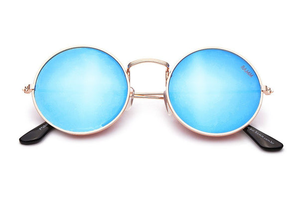 Óculos De Sol - THE SONIC 2 REVO | Óculos De Sol Espelhado Da Moda Vintage Pequeno Redondo